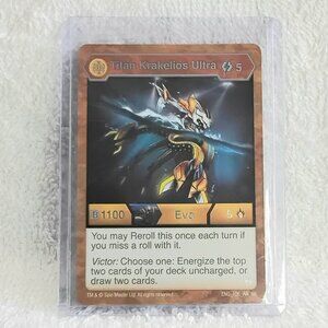 3/$35 Mint Bakugan Titan Krakelios Ultra ENG_106_AR_BR Card by Spinmaster!!